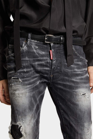 Jeans DSQUARED2 Black Jet Set Wash Skater - Moda & Modi Luxury