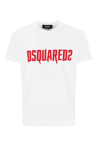 T-shirt DSQUARED2 Horror Red Logo Cool Fit - Moda & Modi Luxury