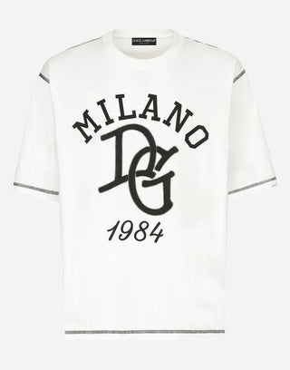 T-shirt DOLCE&GABBANA con Ricamo Logo - Moda & Modi Luxury