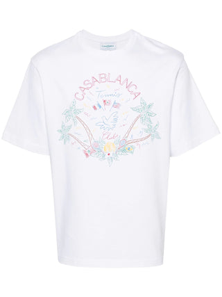 CASABLANCA T-shirt Crayon Tennis con stampa - Moda & Modi Luxury