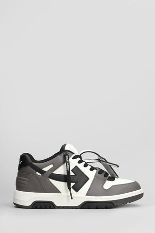 Sneaker OFF - WHITE out of office in pelle grigia - Moda & Modi Luxury