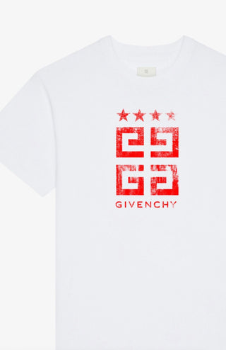 GIVENCHY t-shirt slim 4G stars in cotone - Moda & Modi Luxury