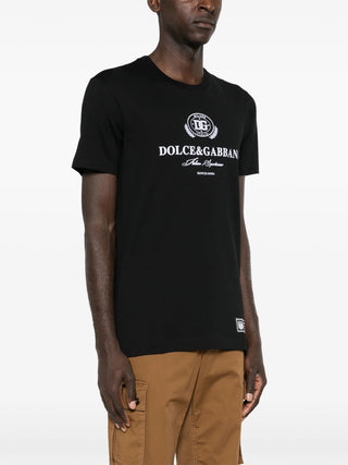 T-shirt DOLCE&GABBANA in cotone con stampa logo - Moda & Modi Luxury