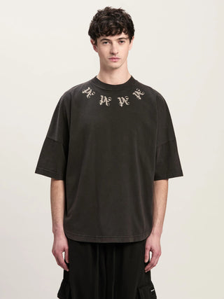 PALM ANGELS T - SHIRT STATEMENT MONOGRAM - Moda & Modi Luxury