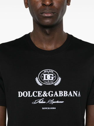 T-shirt DOLCE&GABBANA in cotone con stampa logo - Moda & Modi Luxury