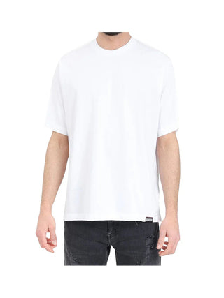 DSQUARED2 T-shirt oversize con patch logo retro - Moda & Modi Luxury