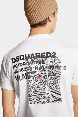 T-shirt DSQUARED2 Ceresio Map Cool Fit - Moda & Modi Luxury