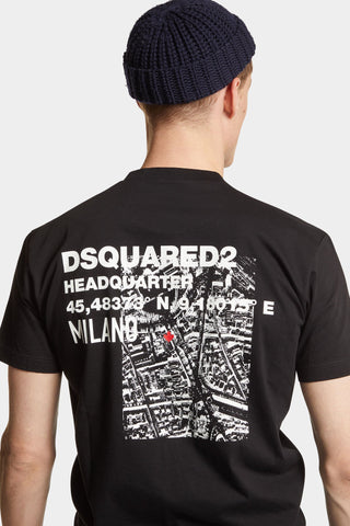 T-shirt DSQUARED2 Ceresio Map Cool Fit - Moda & Modi Luxury