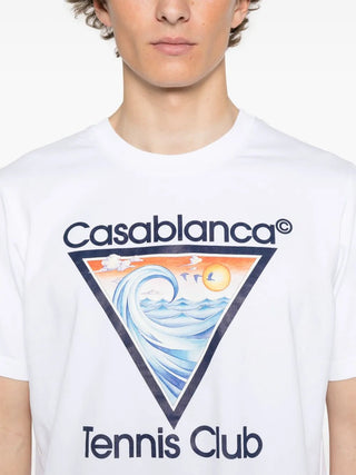 T-shirt CASABLANCA con l'icona del Tennis Club - Moda & Modi Luxury