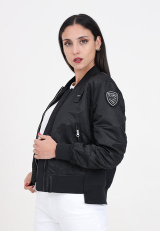 BLAUER BOMBER SATIN E NEOPRENE ELEANOR - Moda & Modi Luxury