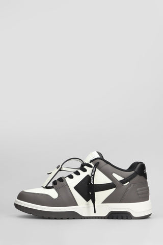 Sneaker OFF - WHITE out of office in pelle grigia - Moda & Modi Luxury