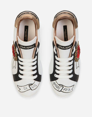 DOLCE&GABBANA Sneakers da Donna con patch e ricamo - Moda & Modi Luxury