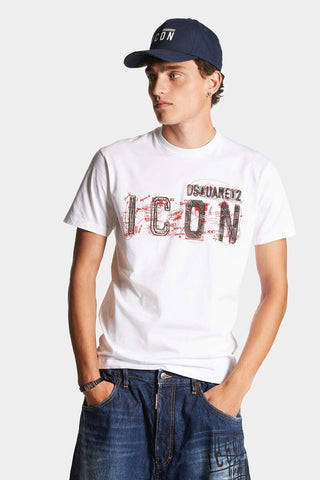 T-Shirt DSQUARED2 ICON SCRIBBLE - Moda & Modi Luxury