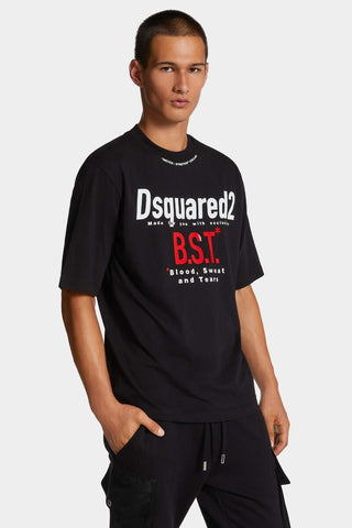 T-shirt DSQUARED2 Loose Fit Blood Sweat Tears - Moda & Modi Luxury