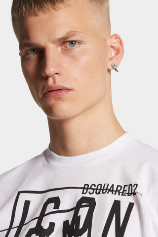 DSQUARED2 T-shirt Icon Stamps Cool Fit - Moda & Modi Luxury