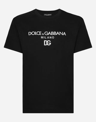 DOLCE&GABBANA T-shirt in cotone con ricamo DG - Moda & Modi Luxury