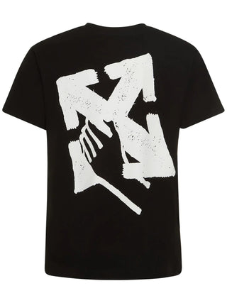 OFF - WHITE TSHIRT SLIM FIT CON STAMPA - Moda & Modi Luxury