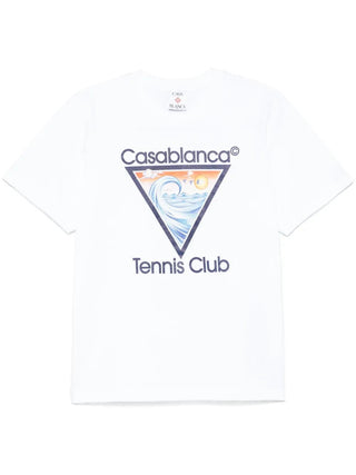 T-shirt CASABLANCA con l'icona del Tennis Club - Moda & Modi Luxury