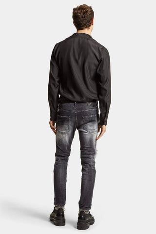 Jeans DSQUARED2 Black Jet Set Wash Skater - Moda & Modi Luxury