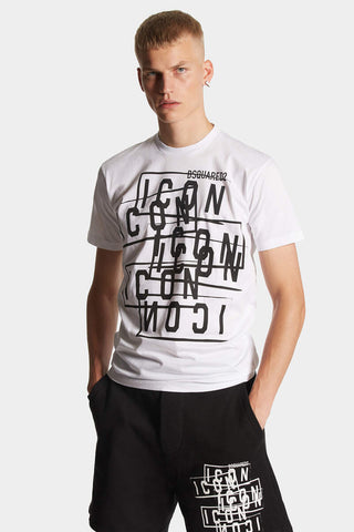 DSQUARED2 T-shirt Icon Stamps Cool Fit - Moda & Modi Luxury